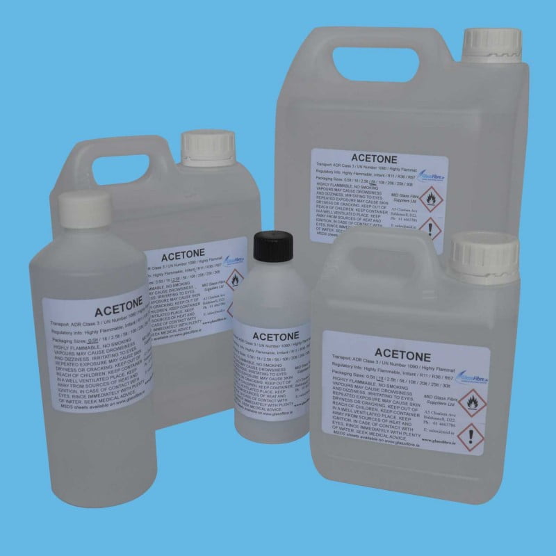 لتر اسيتون خام 99% لتنظيف البانل والكوف