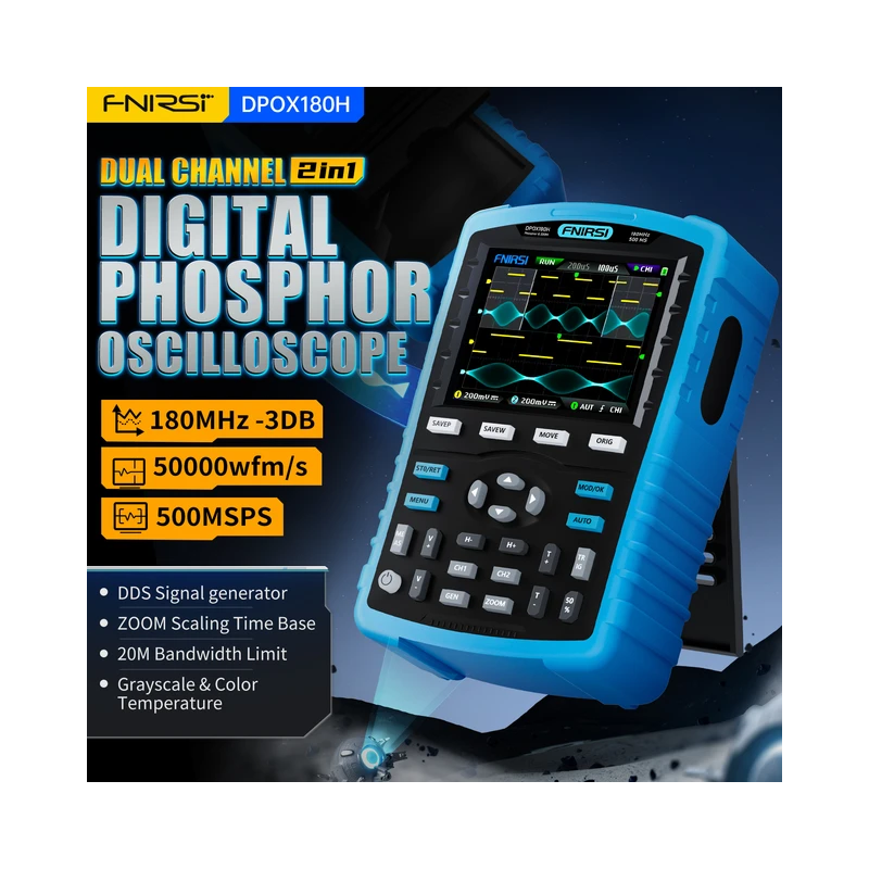 اوسلسكوب 180ميجا هرتز + مولد اشارات 2*1 ماركة فنرسي موديل DPOX180H